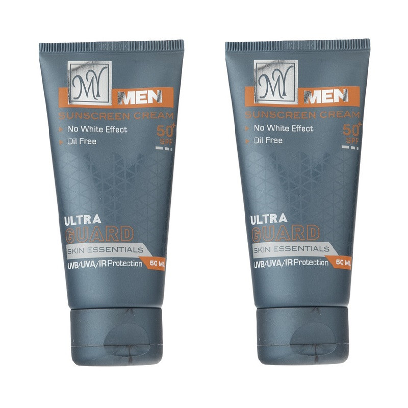 کرم ضد آفتاب بدون رنگ مای SPF 50 مدل Ultra Guard ‌مناسب انواع پوست‌ حجم 50 میلی‌ لیتر بسته 2 عددی