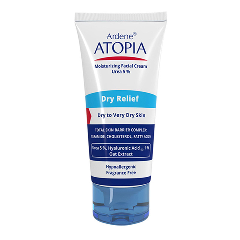 کرم مرطوب‌کننده صورت آردن آتوپیا مدل Dry Relief حجم 50 میلی‌لیتر