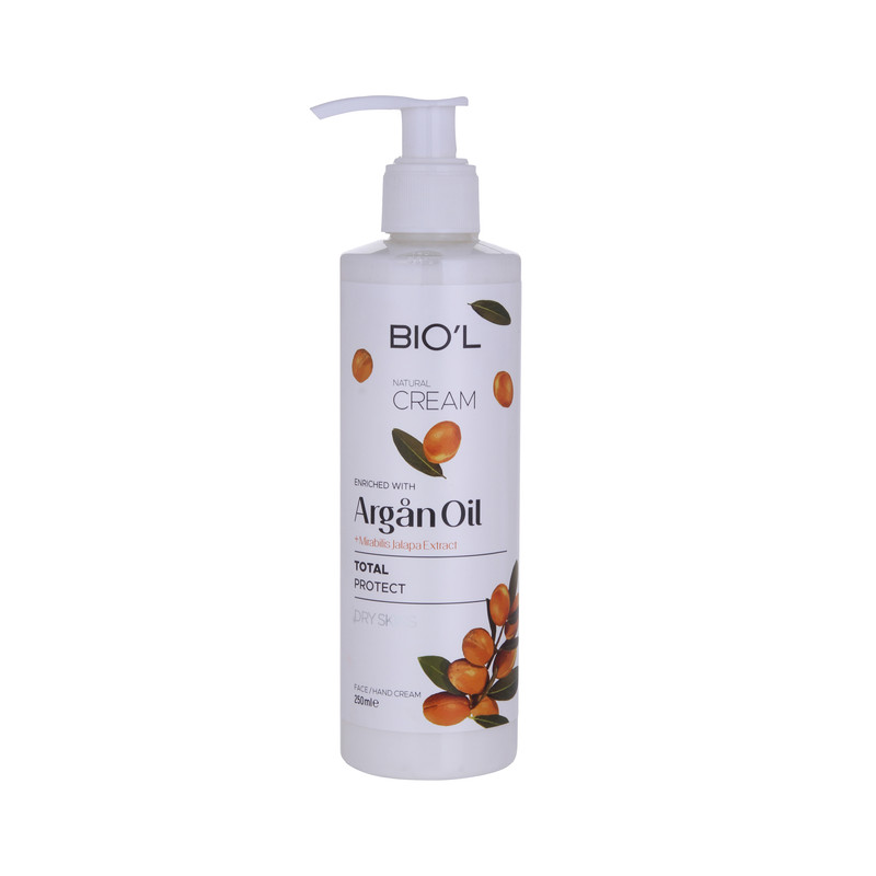 کرم مرطوب کننده بیول مدل Argan Oil مناسب پوست‌های خشک حجم 250 میلی‌لیتر