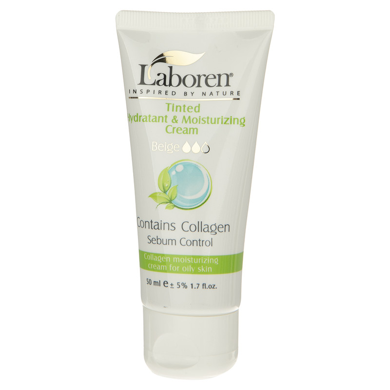 کرم مرطوب کننده رنگی لابورن مدل Oily Beige حجم 50 میلی لیتر