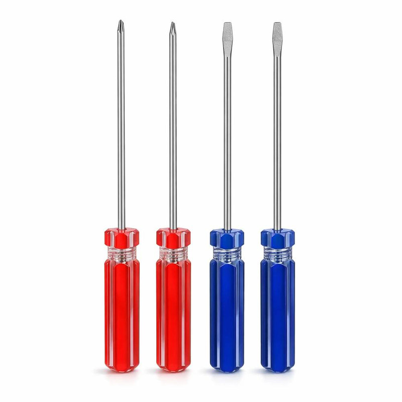 پیچ‌گوشتی دوسو و چهارسو مدل ST-2602-04 بسته 4 عددی