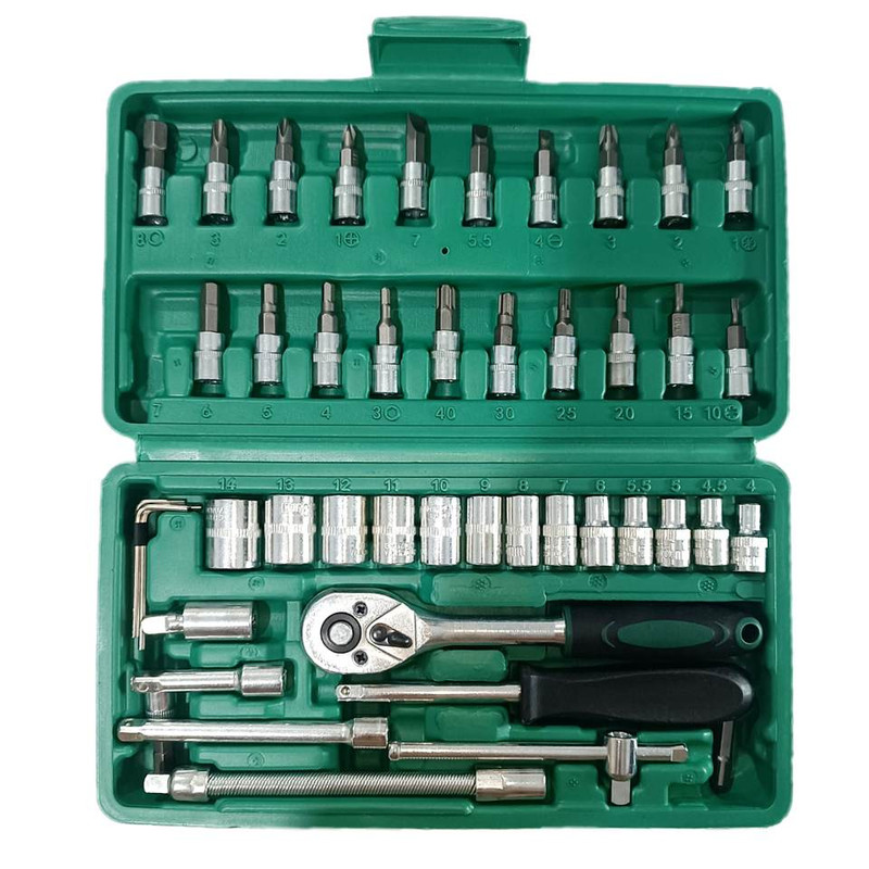 آچار بکس نیو تولز مدل 46pcs مجموعه 46 عددی