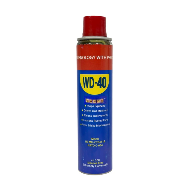 اسپری روان کننده مدل ماهر کد WD40 حجم 300 میلی‌لیتر