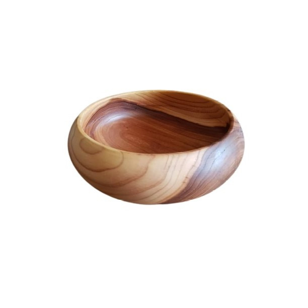 کاسه چوبی قوسی مدل نگین کد rw0045