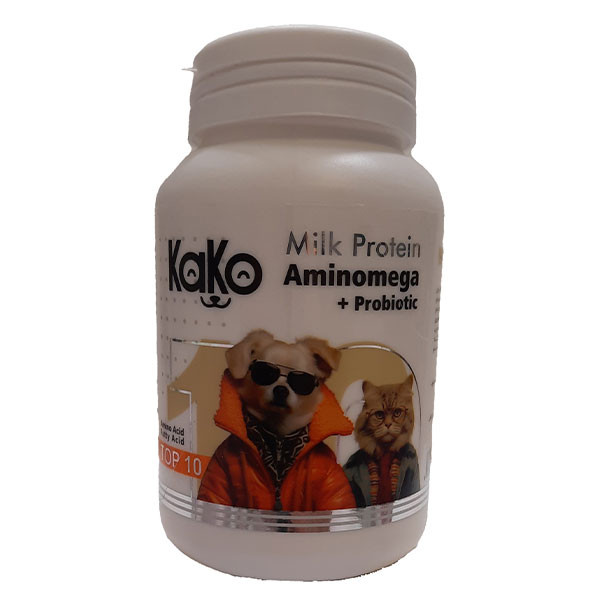 پودر پروبیوتیک سگ و گربه کاکو مدل Aminomega وزن 200 گرم