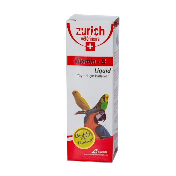 قطره ویتامین ب کمپلکس پرنده زوریخ مدل KICHIPET وزن 30 گرم