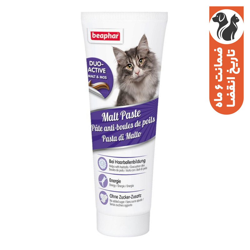 خمیر مالت گربه بیفار مدل Beaphar Anti Hairball وزن 100 گرم
