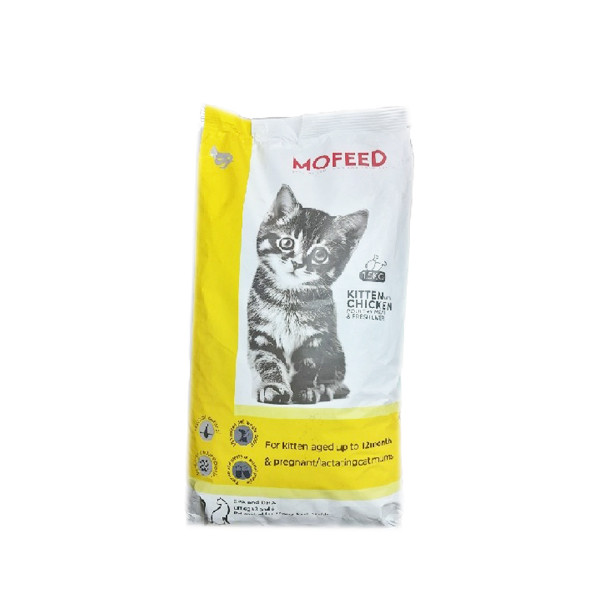 غذا خشک گربه نابالغ مفید مدل کیتن DIGIA20 Kitten طعم میکس وزن 1500 گرم