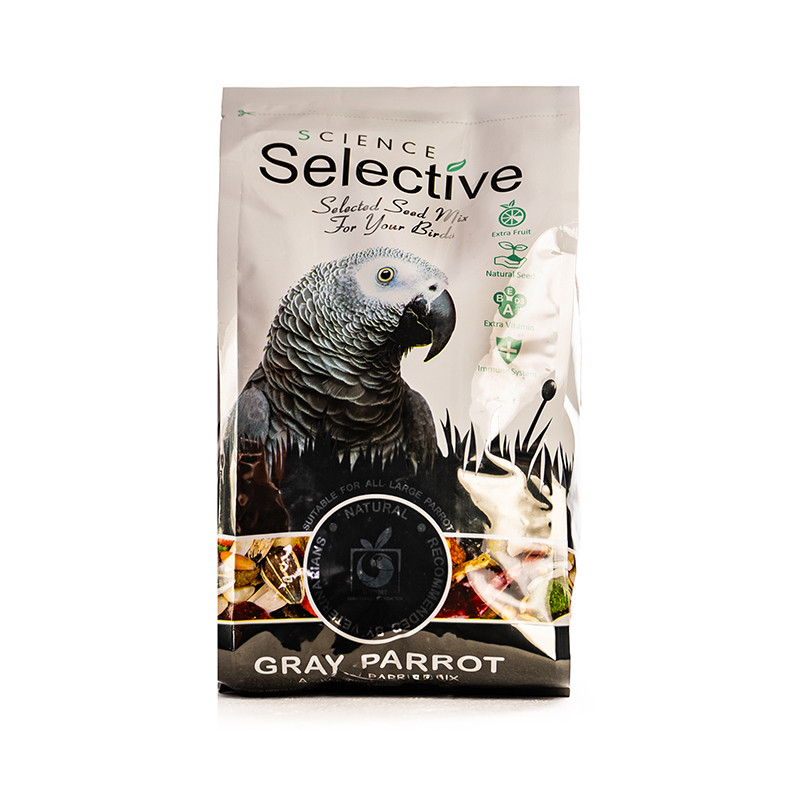 غذای طوطی کاسکو سلکتیو مدل GRAY PARROT وزن 1 کیلوگرم