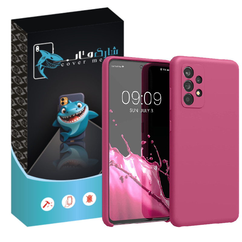 کاور شارک قاب مدل سیلیکونی مناسب برای گوشی موبایل سامسونگ Galaxy A13 / A13 4G