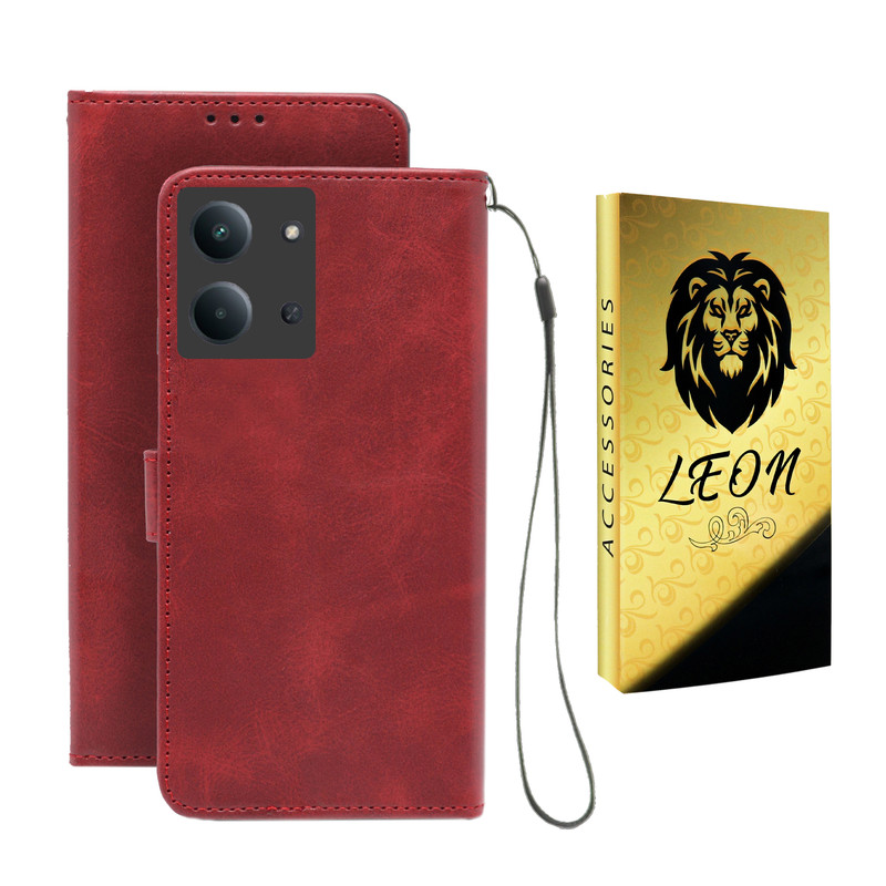 کیف کلاسوری لئون مدل Band Yo مناسب برای گوشی موبایل شیائومی Redmi 15C به همراه بندآویز