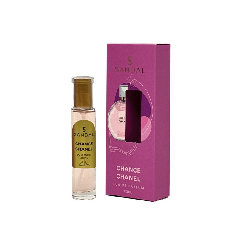 عطر جیبی زنانه صندل مدل شنل چنس با رایحه معتدل حجم ۲۵ میلی‌لیتر