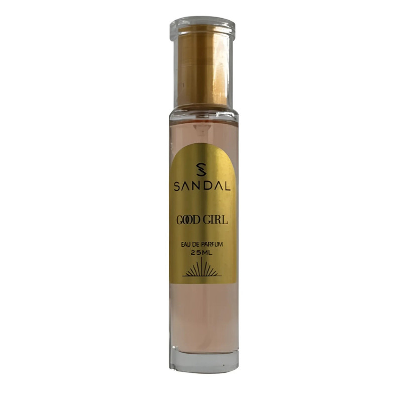 عطر جیبی زنانه صندل مدل گودگرل  با رایحه تلخ حجم ۲۵ میلی‌لیتر