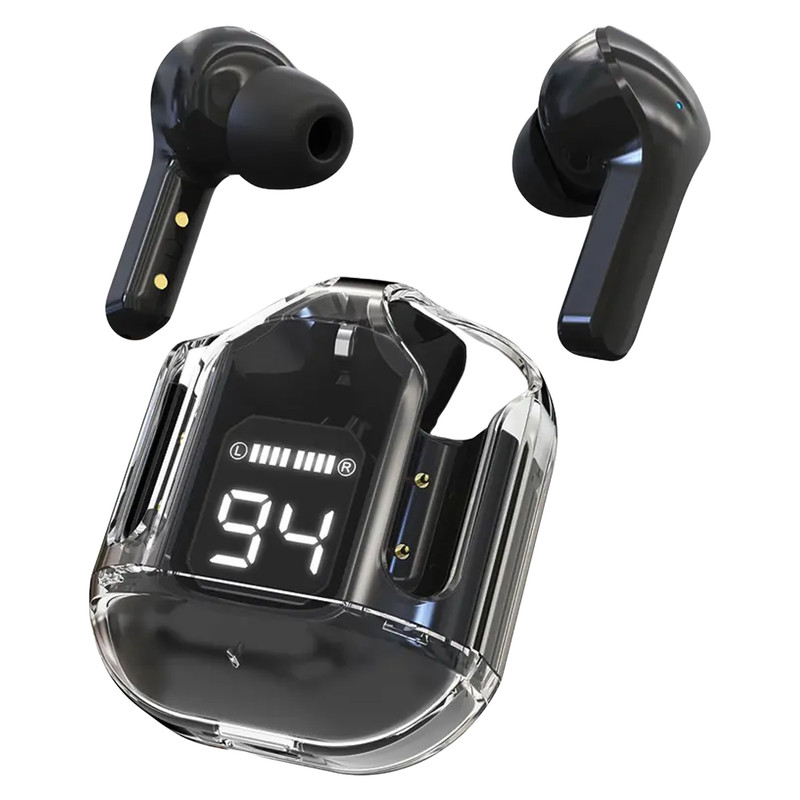 هدفون بلوتوثی مدل Ultra Pods بدون نویز کنسلینگ، درگاه شارژ USB Type-C، دارای میکروفون داخلی، تا 9 ساعت پخش موسیقی، مقاوم در برابر گرد و غبار