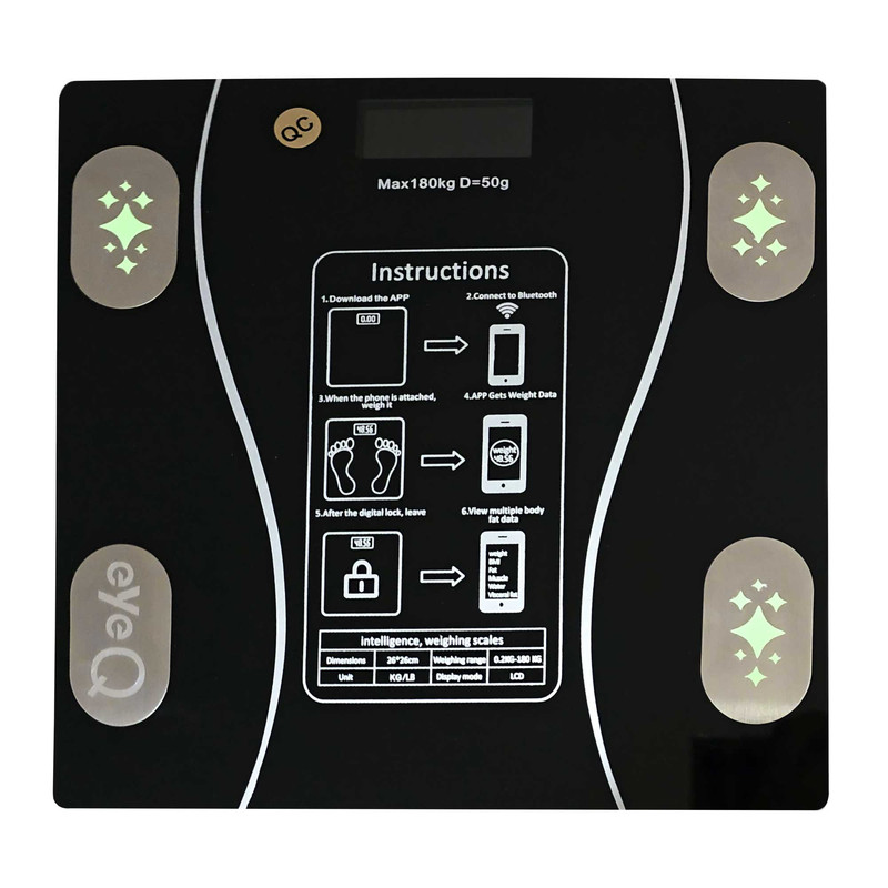 ترازو هوشمند آی کیو مدل Robot کد Ai-v15 دارای بلوتوث با دقت 50 گرم