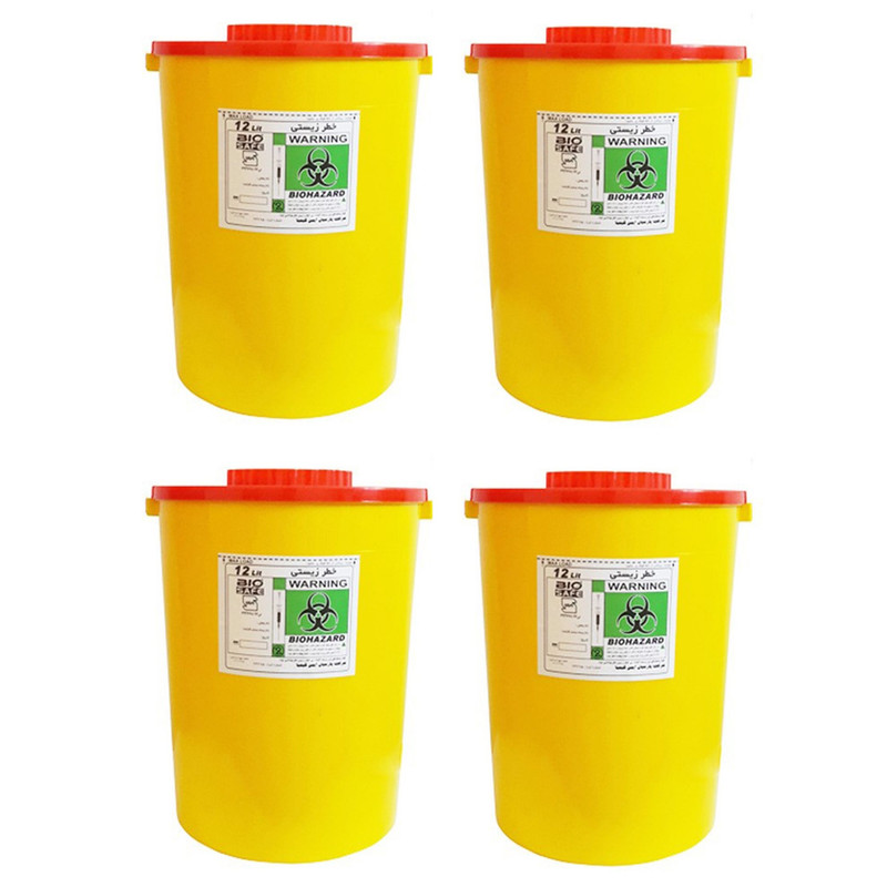 سیفتی باکس بیوسیف کد M700 ظرفیت 12000 میلی لیتر بسته 4 عددی