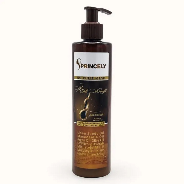 ماسک مو بدون آب کشی پروپرنسلی مدل MULTI BENEFIT مناسب برای موهای کراتین شده و آسیب دیده حجم 300 میلی لیتر