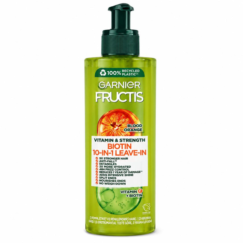 کرم مو تقویت کننده گارنیه مدل Biotin 10-in-1 مناسب برای انواع مو حجم 400 میلی لیتر