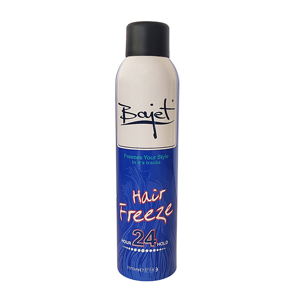 اسپری حالت‌دهنده مو با قدرت حفظ حالت مو 5 باژه مدل  Hair Freeze  مناسب برای انواع مو حجم 225 میلی‌لیتر