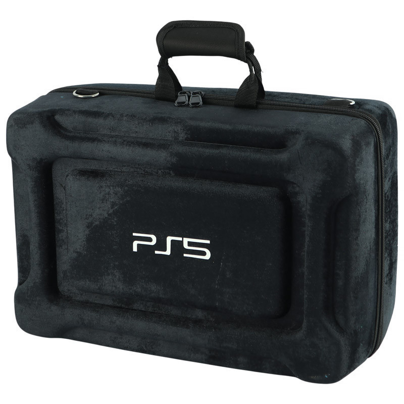 کیف حمل کنسول بازی پلی استیشن 5 مدل مخملی دوکاره PS5 Pro / Slim