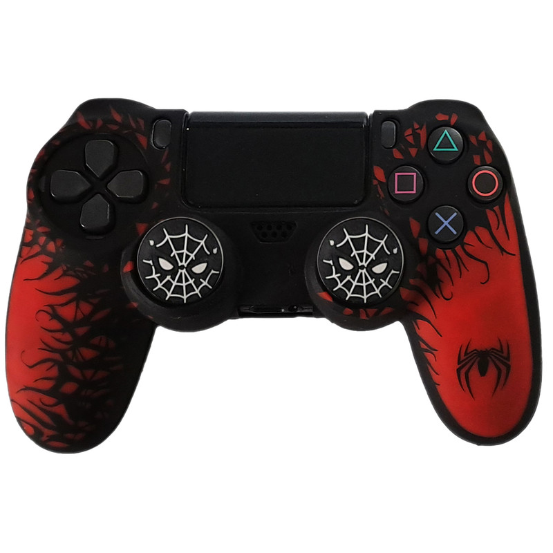 محافظ دسته پلی استیشن ۴ مدل Spider PS4370 به همراه روکش آنالوگ