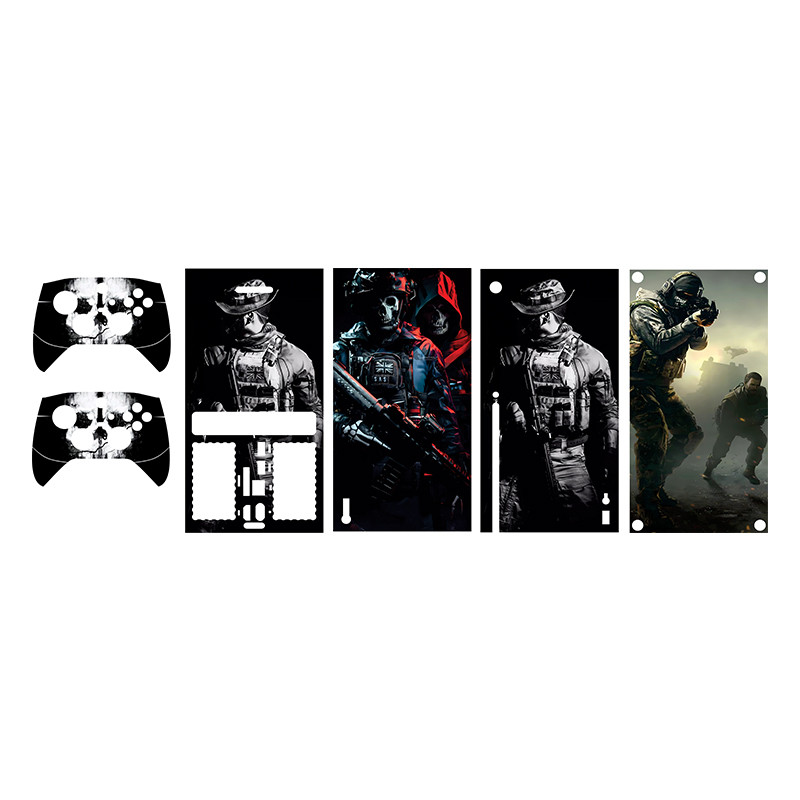 برچسب کنسول بازی Xbox series x طرحcall of duty 14 مجموعه 5 عددی
