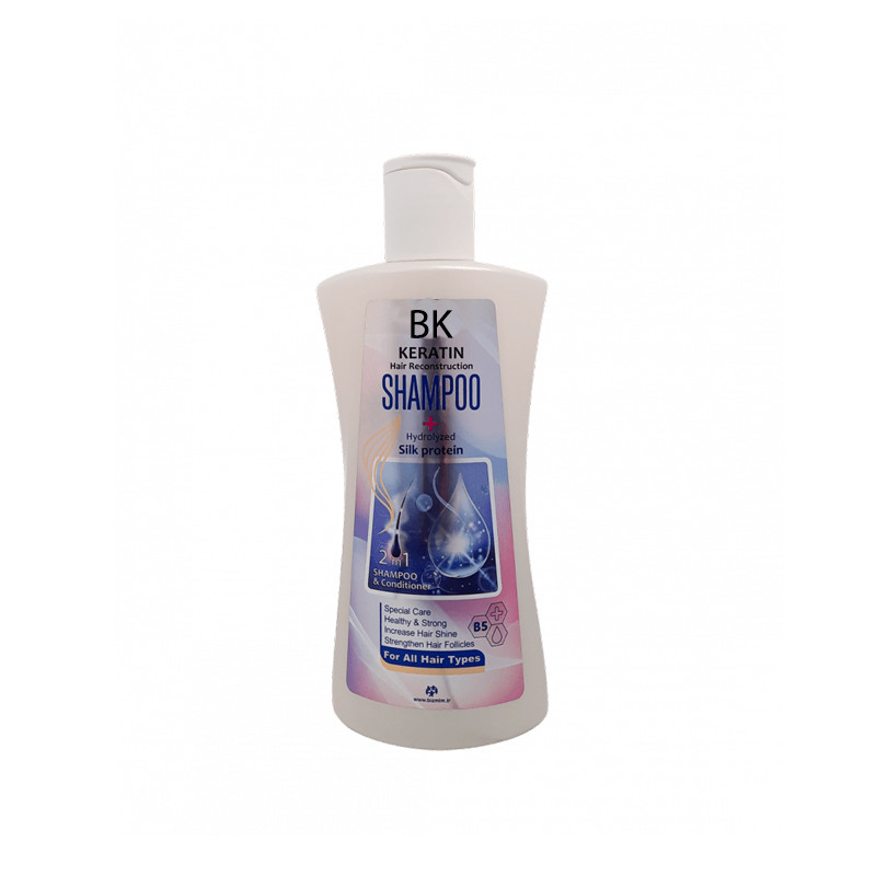 شامپو تقویت کننده مو بی کی  مدل KERATIN حجم 300 میلی لیتر
