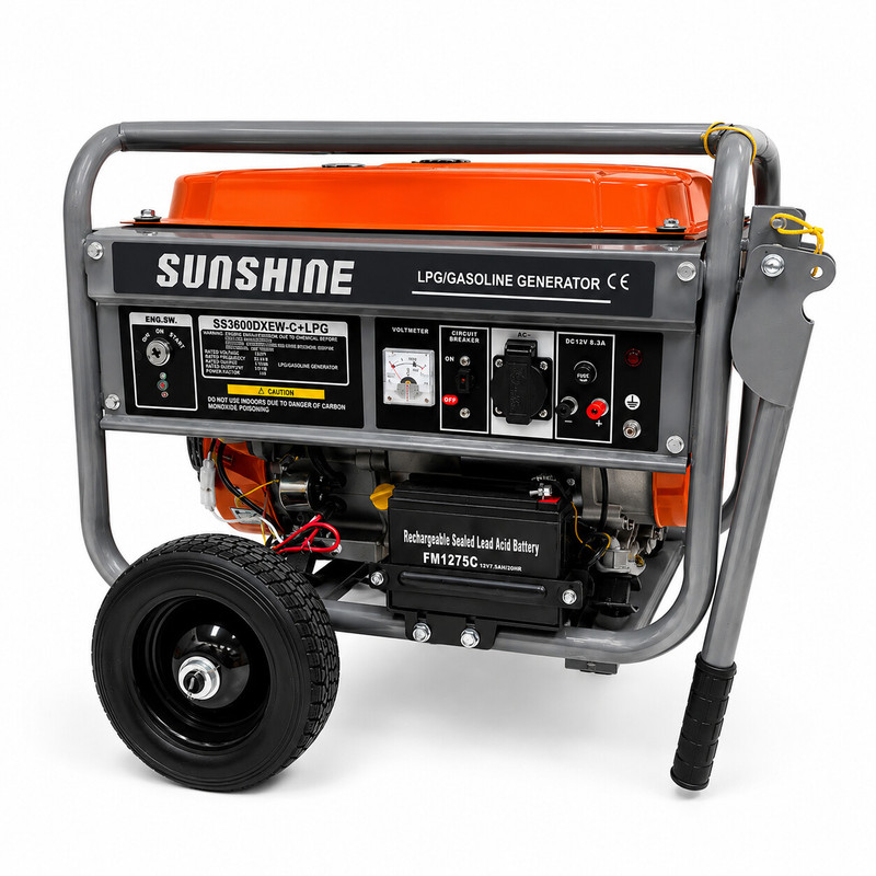 موتور برق گازسوز 6/5 اسب بخار سان شاین مدل ss3600+LPG
