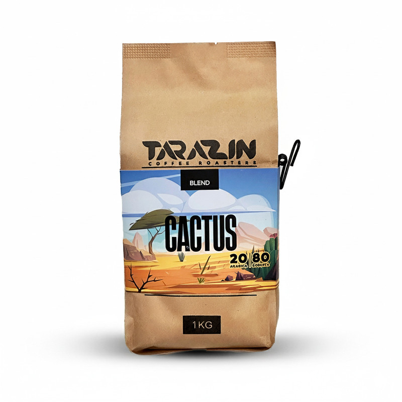 دانه قهوه 20% عربیکا 80% روبوستا تارازین - 1000 گرم