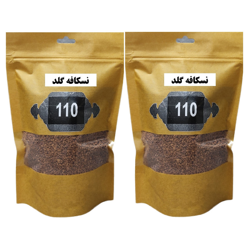 قهوه گلد 110-  100 گرم بسته 2 عددی