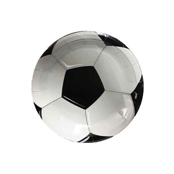 پیش دستی یکبار مصرف مدل توپ فوتبال کد FootbalPlate3 مجموعه 10 عددی
