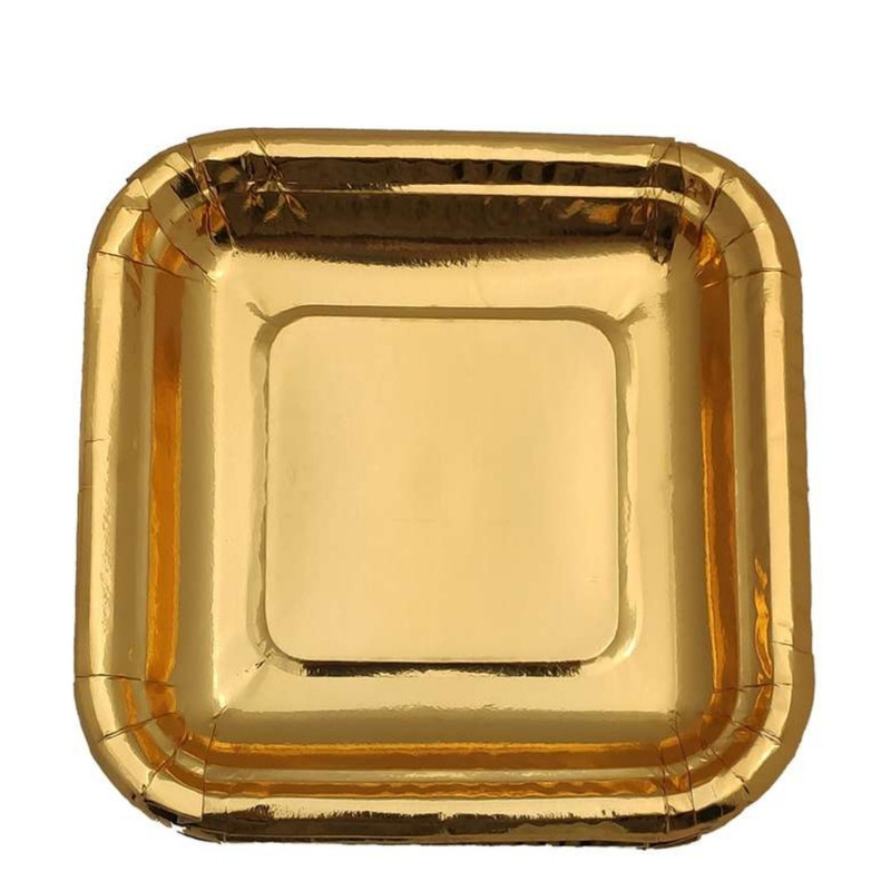 بشقاب یکبار مصرف مدل metalayz مجموعه 20 عددی