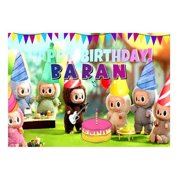 بنر تولد مدل لبوبو کد LabubuRectangleBanner100702