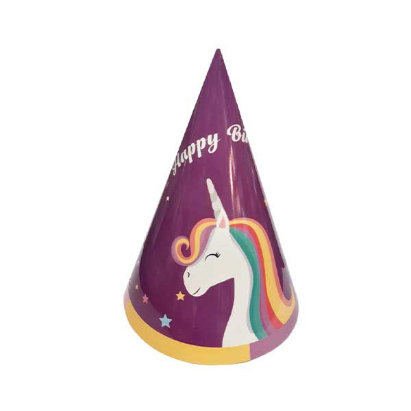 کلاه تولد مدل تک شاخ کد UnicornH1