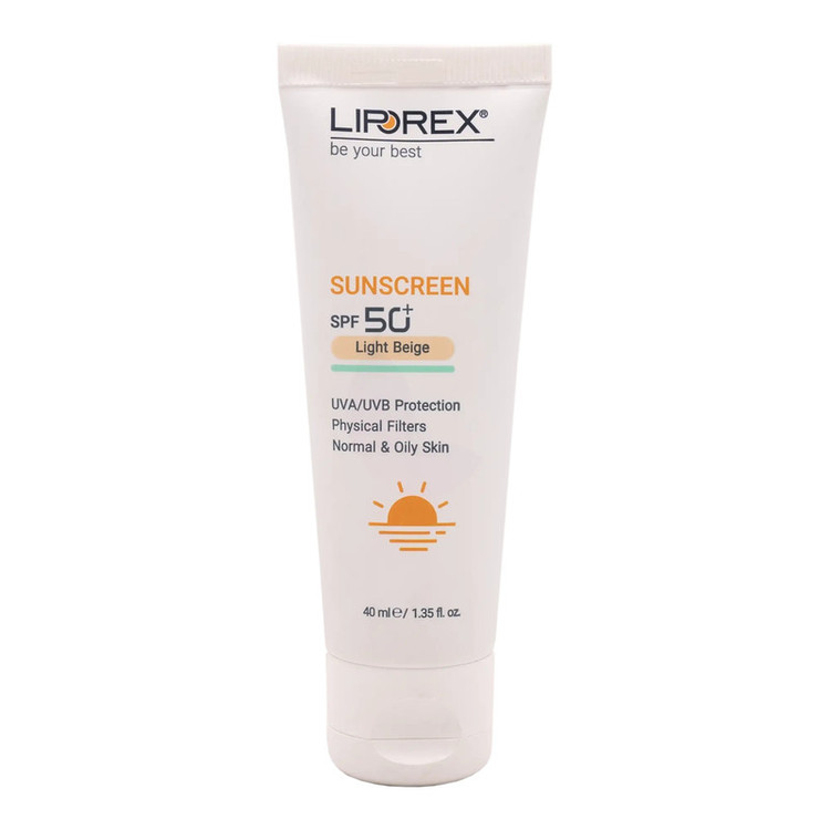 کرم ضد آفتاب رنگی لیپورکس SPF 50 مدل L-O مناسب پوستهای چرب و معمولی حجم 40 میلیلیتر