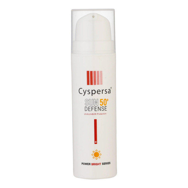 کرم ضدآفتاب بیرنگ سیسپرسا SPF50 مدل ضدلک مناسب برای انواع پوست، حجم 50 میلیلیتر