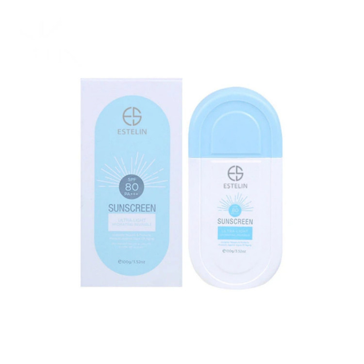 کرم ضد آفتاب بیرنگ صورت استیلن 80 SPF مدل ultra محافظ UVA ،UVB و PA+++،مناسب برای انواع پوست وزن 100 گرم