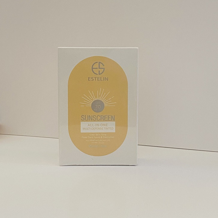 کرم ضدآفتاب رنگی استیلن SPF70 مدل All-In-One مناسب برای انواع پوست، حجم 60 میلیلیتر