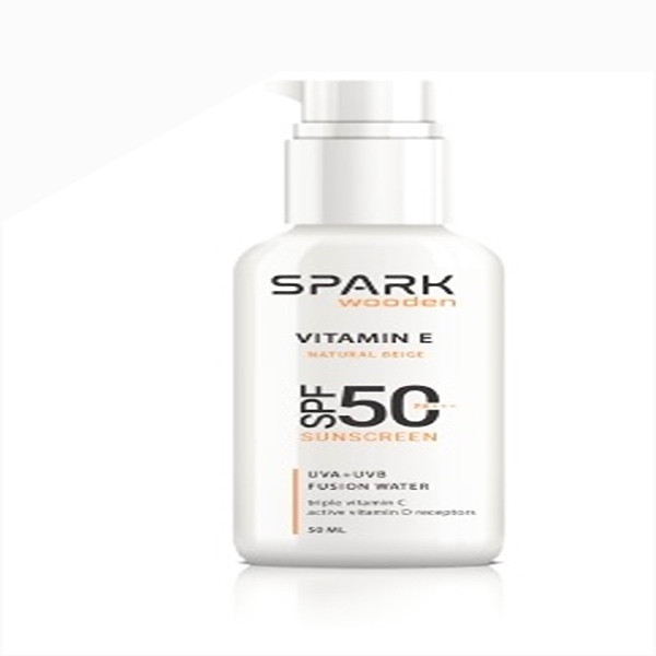 کرم ضد افتاب رنگی صورت و بدن اسپارک SPF50 مدل فیوژن محافظ UVB/UVA مناسب برای انواع پوست حجم 50 میلی لیتر