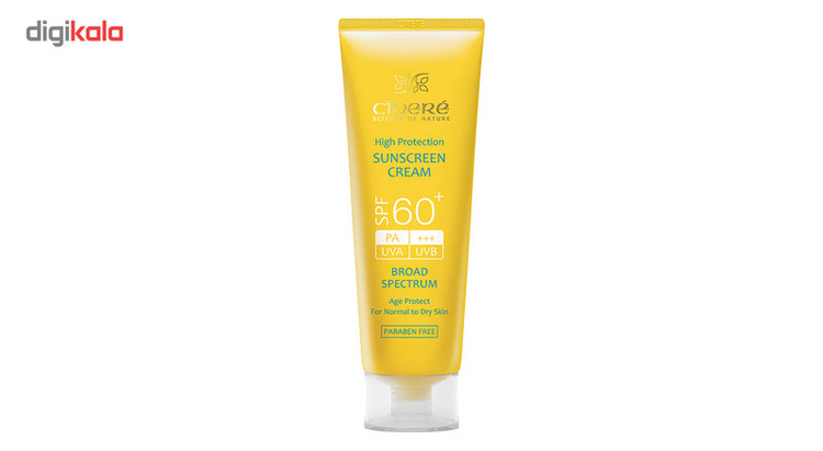 کرم ضدآفتاب بیرنگ سینره مدل SPF60 مناسب انواع پوست، حجم 50 میلیلیتر