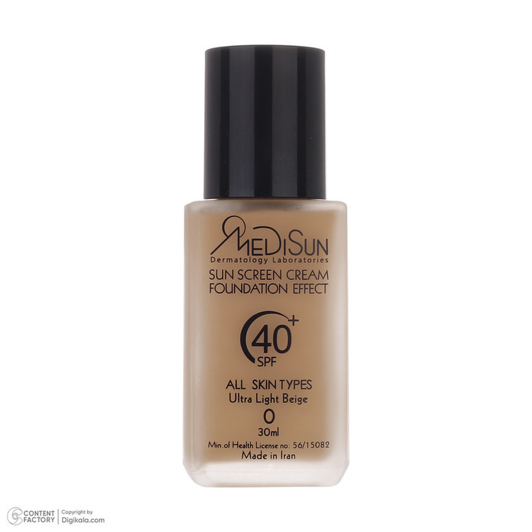 کرم ضد آفتاب رنگی مدیسان SPF40 مدل No 0 مناسب برای انواع پوست حجم 30 میلی لیتر