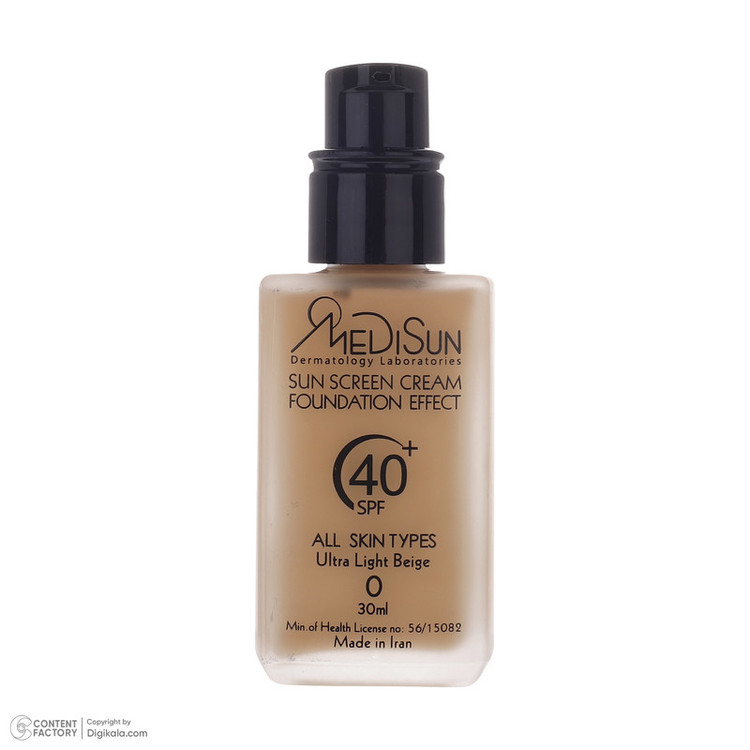 کرم ضد آفتاب رنگی مدیسان SPF40 مدل No 0 مناسب برای انواع پوست حجم 30 میلی لیتر