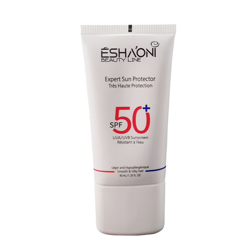 فلوئید ضد آفتاب بدون رنگ اشااونی SPF50 مدل UVA UVB مناسب پوست های چرب و آکنه دار حجم 40 میلی‌لیتر