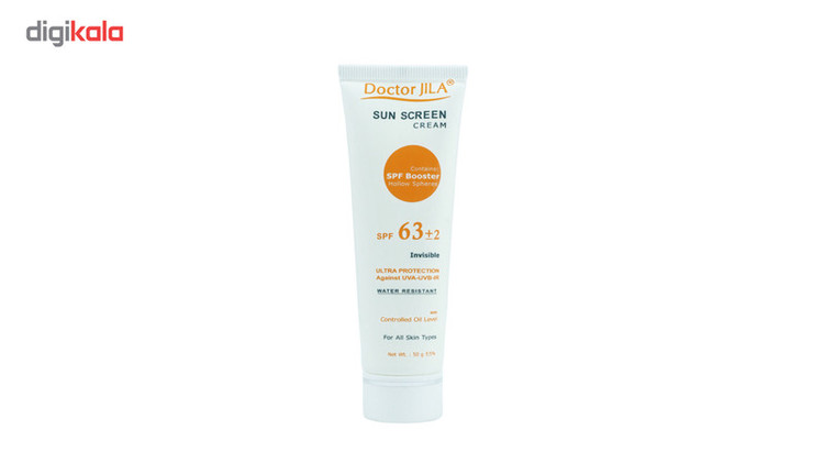 کرم ضدآفتاب دکتر ژیلا مدل Invisible با SPF63، حجم 50میلیلیتر