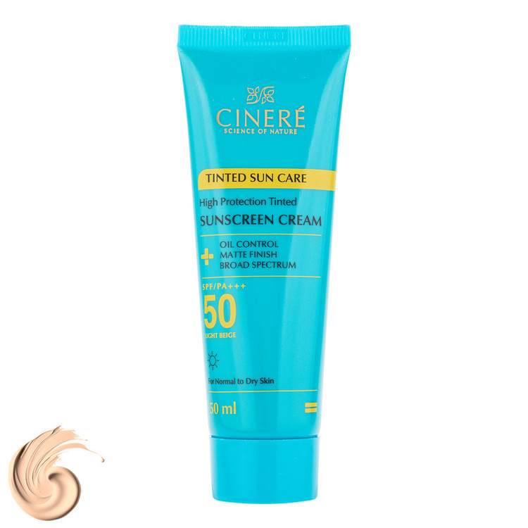 کرم ضد آفتاب رنگی صورت سینره SPF 50 مدل B-Spectrum محافظ در برابر اشعه UVA و UVB مناسب برای انواع پوست حجم 50 میلیلیتر