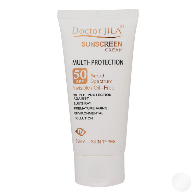 کرم ضد آفتاب دکتر ژیلا سری Multi Protection مدل Invisible حجم ۵۰ میلی لیتر