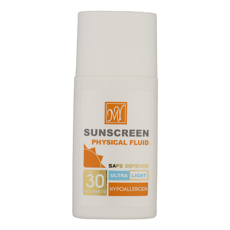 فلوئید ضدآفتاب بیرنگ مای +SPF30 مدل Physicall مناسب انوع پوست، حجم 50 میلیلیتر
