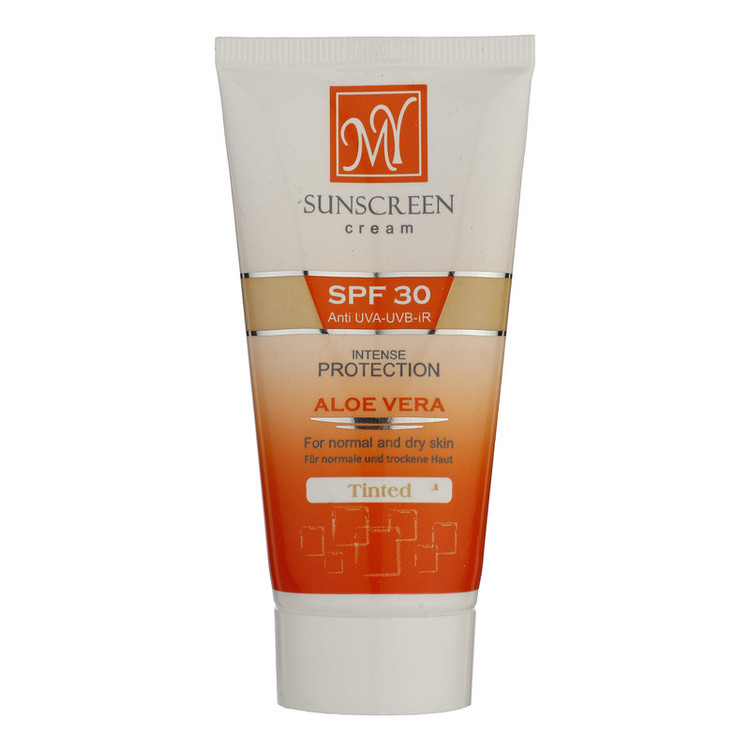 کرم ضدآفتاب رنگی مای مدل SPF30، مناسب پوستهای خشک و معمولی، حجم 50 میلیلیتر