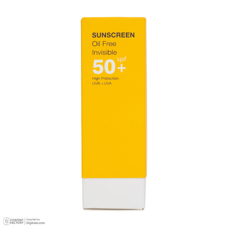 کرم ضد آفتاب بیرنگ صورت درمالوگ SPF 50 مدل 02 محافظ در برابر اشعه UVA مناسب برای انواع پوست حجم 50 میلیلیتر