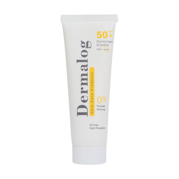 کرم ضد آفتاب بیرنگ صورت درمالوگ SPF 50 مدل 02 محافظ در برابر اشعه UVA مناسب برای انواع پوست حجم 50 میلیلیتر